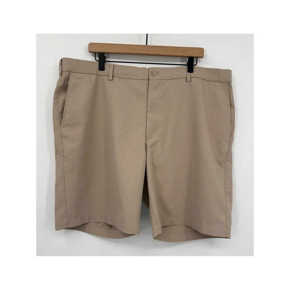 Peter Millar Shorts Mens 42‎ Tan Khaki Salem Golf Performance Classic Fit